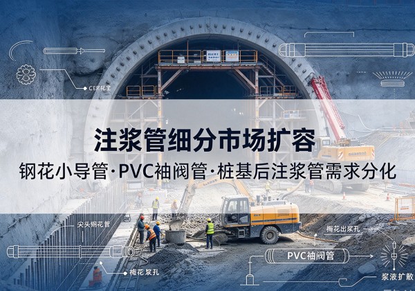高碑店注浆管细分市场扩容，隧道钢花小导管、PVC 袖阀管、桩基后注浆管需求分化